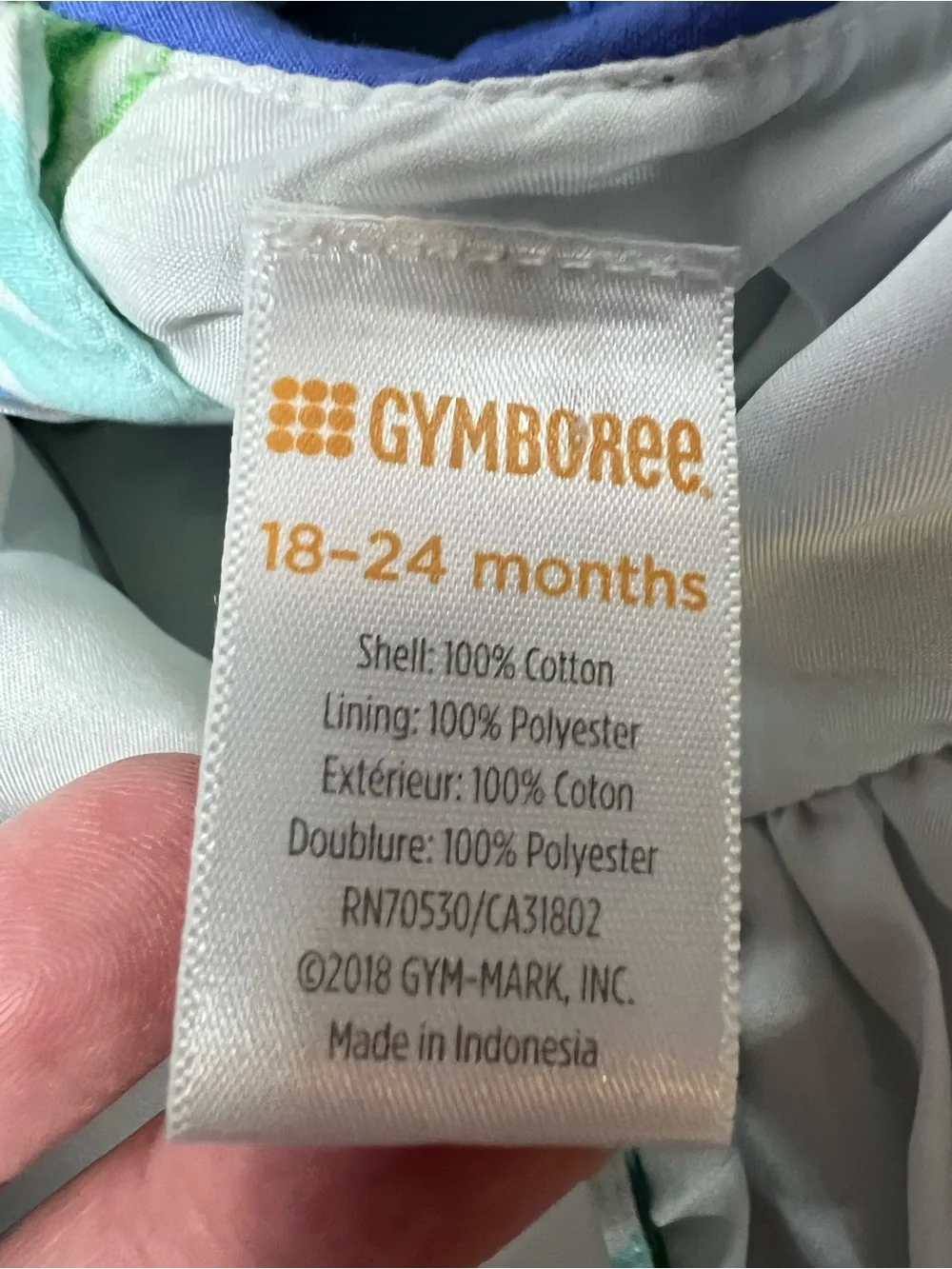 Gymboree blue green